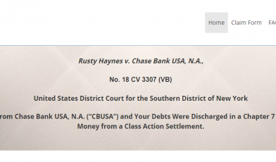 File Your Claim in the Matter of $11.5 Million Chase Bank Lawsuit