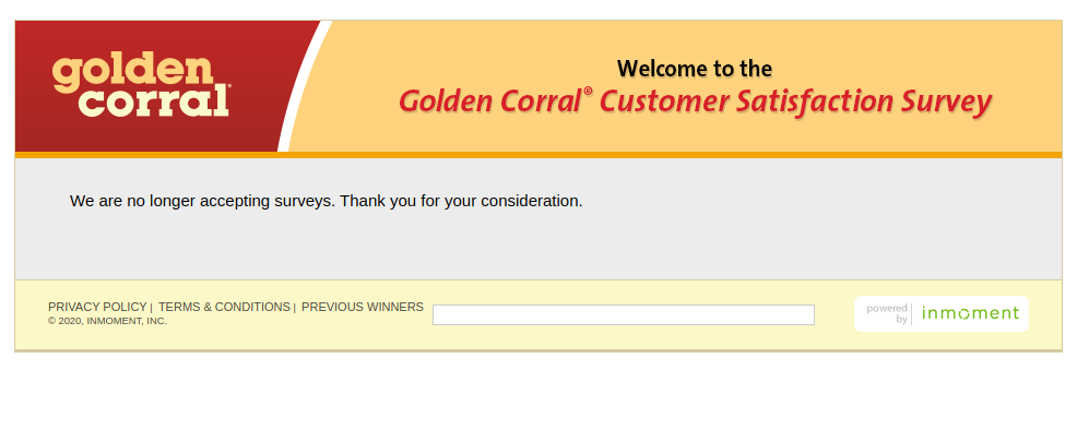 Golden Corral Survey