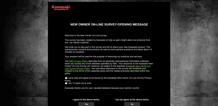 Kawasaki Owner’s Survey