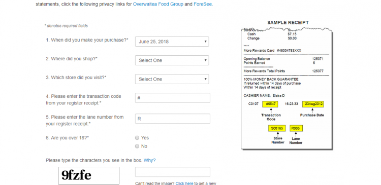 Overwaitea Foods Survey