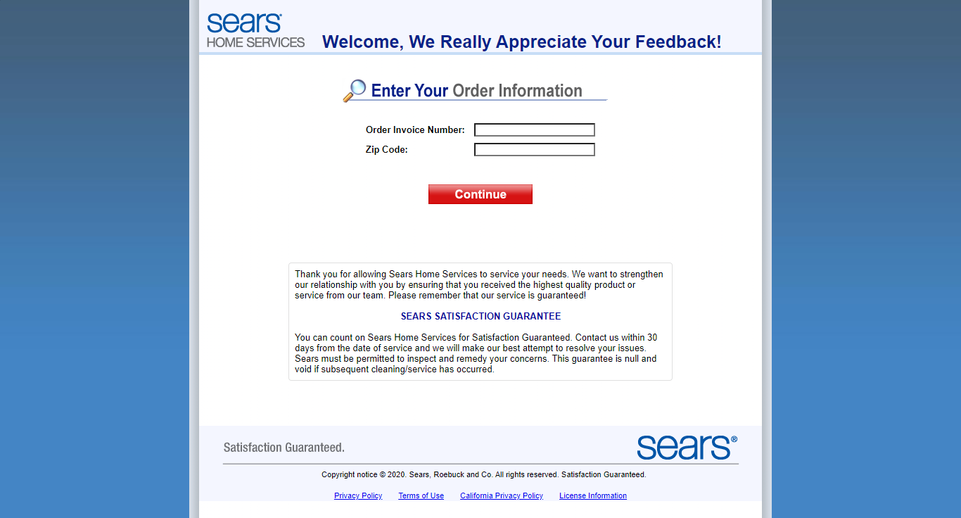 Sears Holding Corporation Survey
