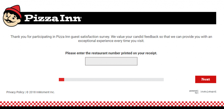 Take Pizza Inn Guest Survey