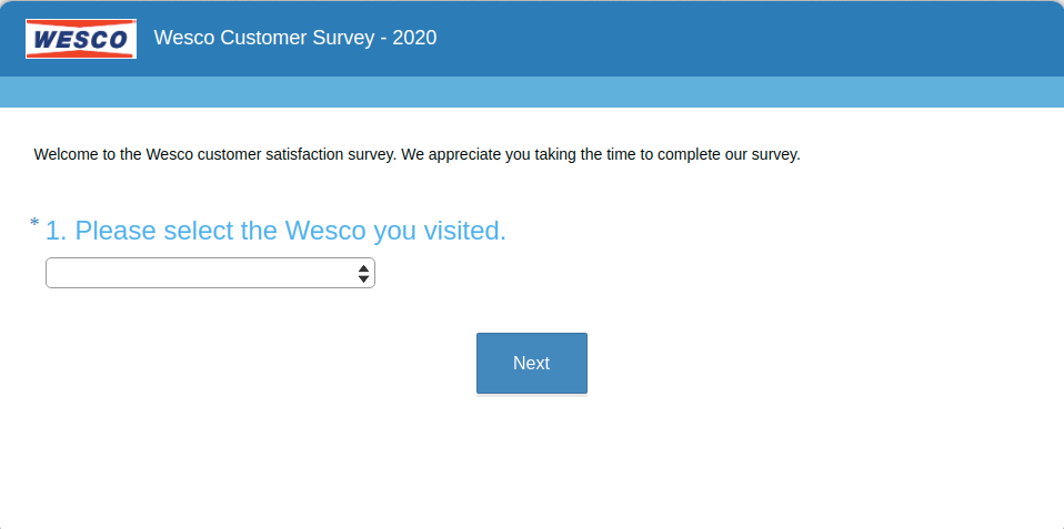 Wesco Customer Survey