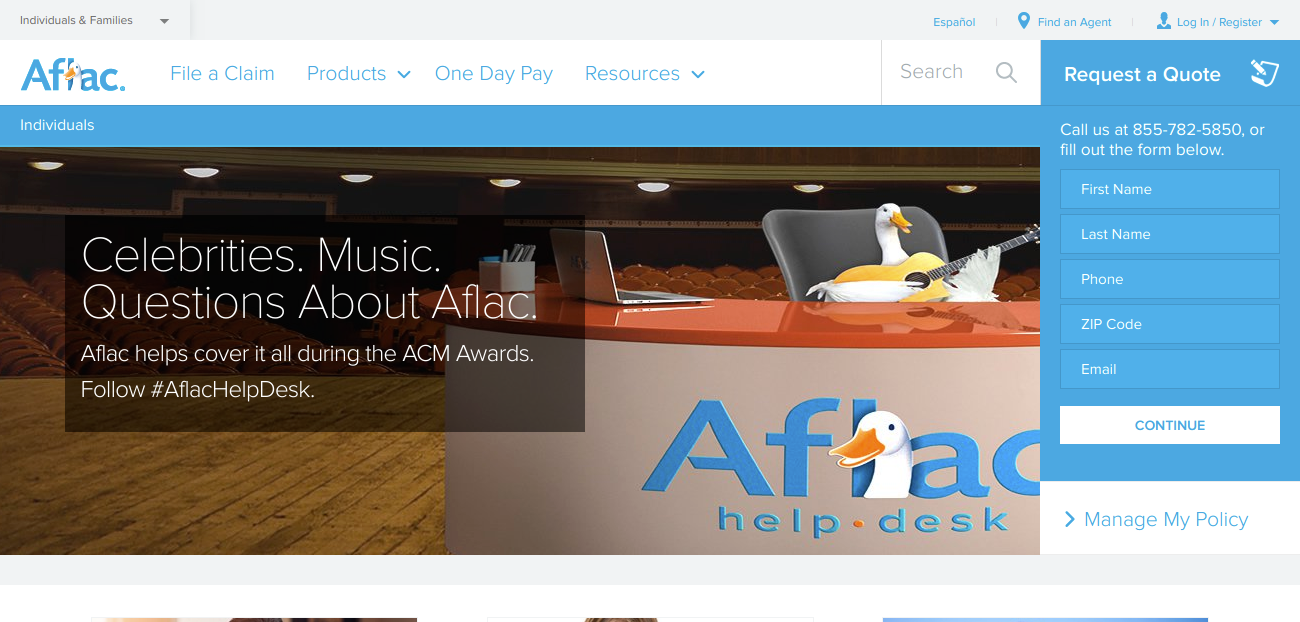 aflac login
