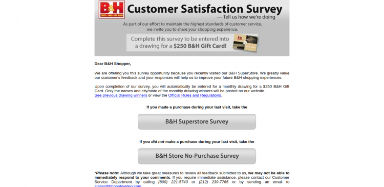 b&h survey logo
