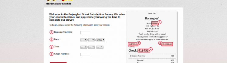 bojangleslistens survey win free food