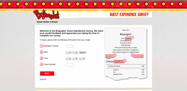 bojangleslistens survey win free food