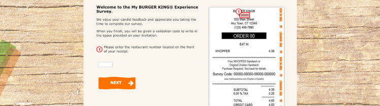 burger king survey