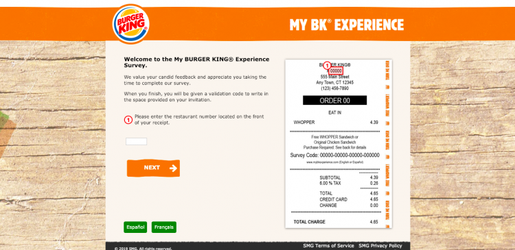 burger king survey