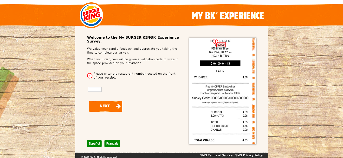 burger king survey