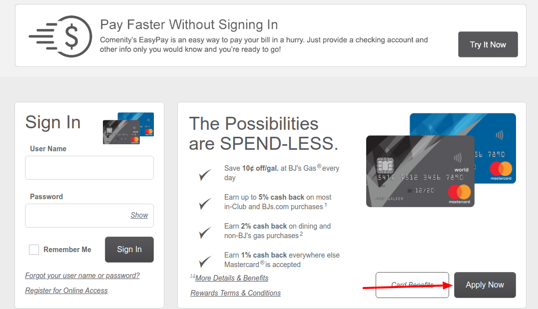ccomenitynetbjs-bjs-credit-card-account-login-guide