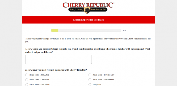 cherry republic survey logo