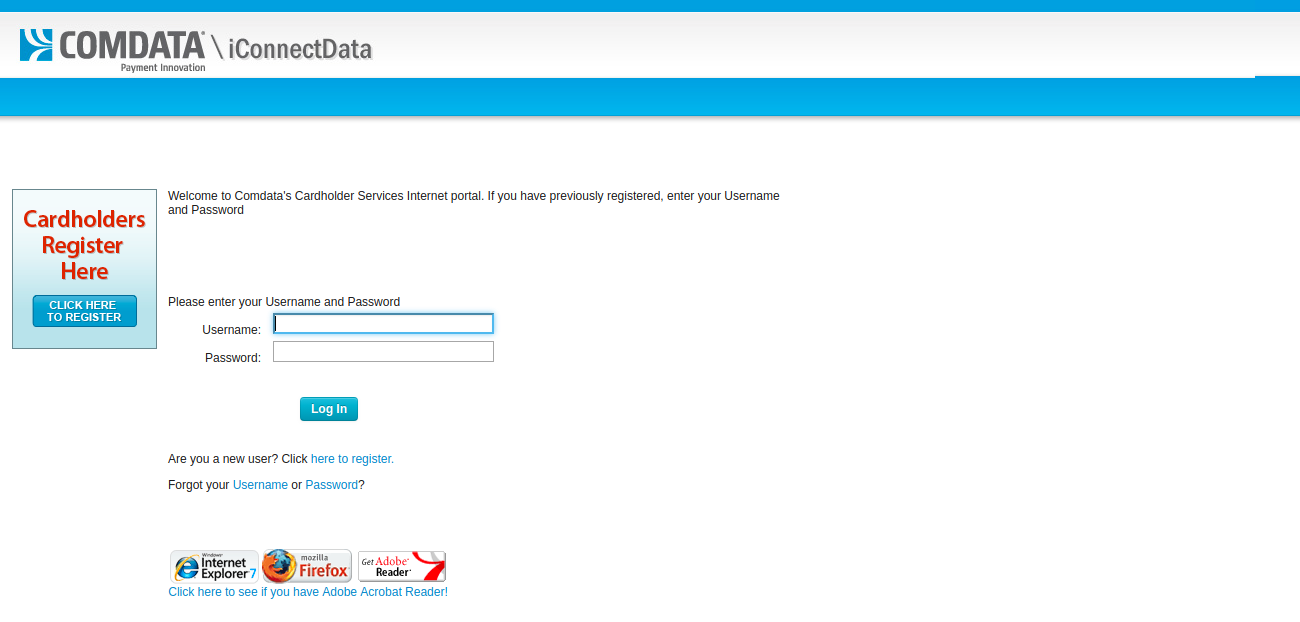 comdata card activation