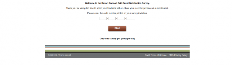 devon seafood grill survey logo