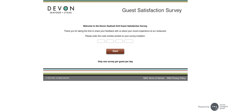 devon seafood grill survey logo