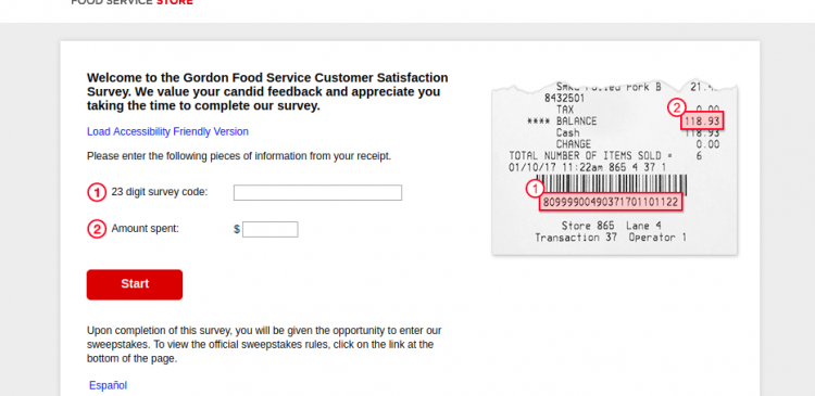 gordon food service survey logo