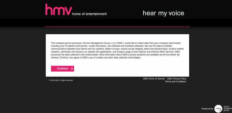 hmv-hear my voice survey logo