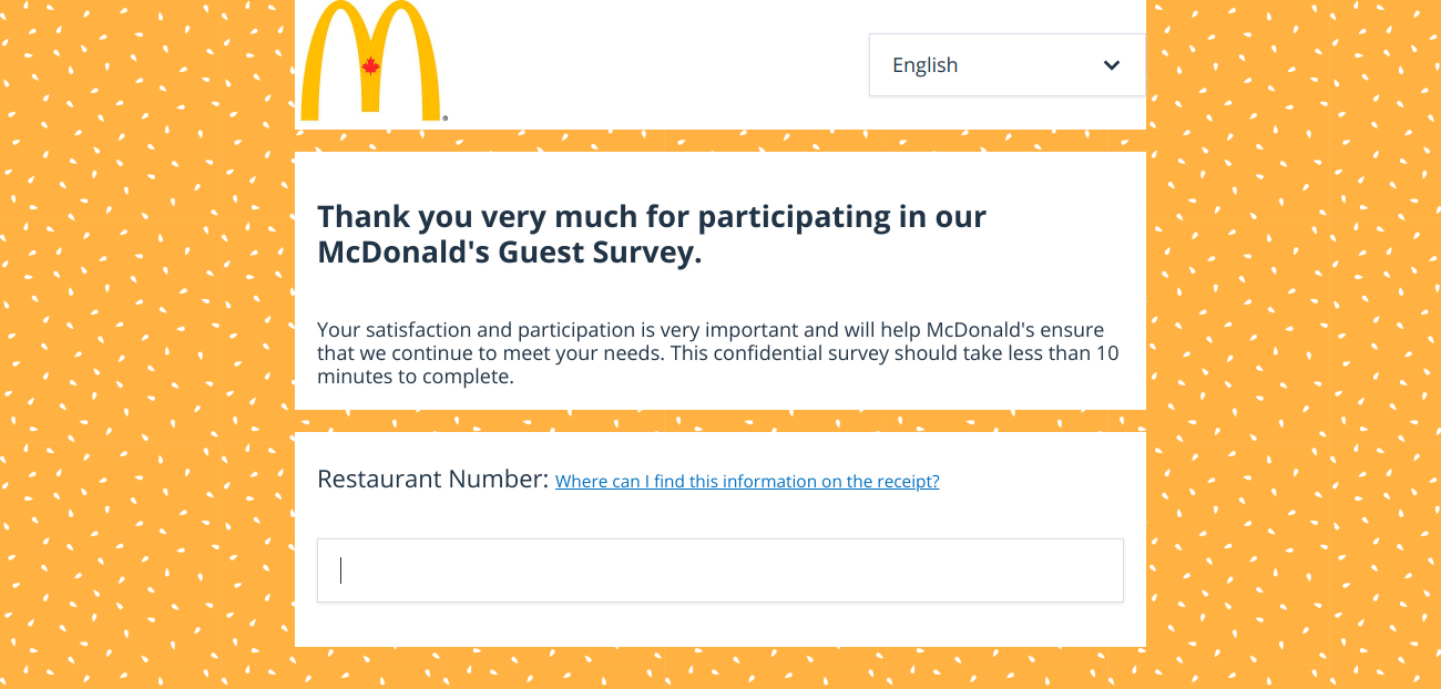 mcdonald’s canada survey