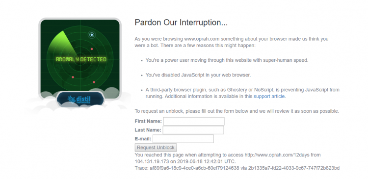 pardon our interruption survey logo