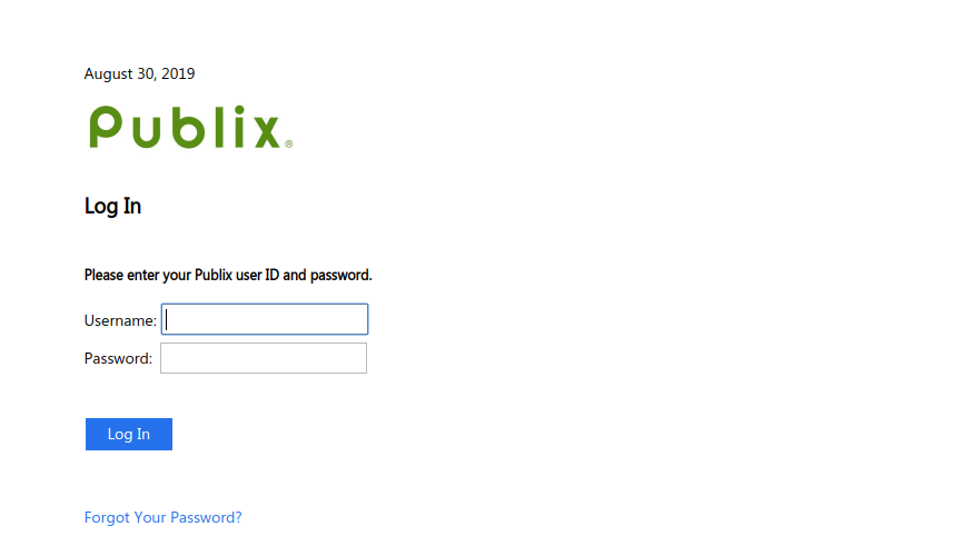 publix passport login