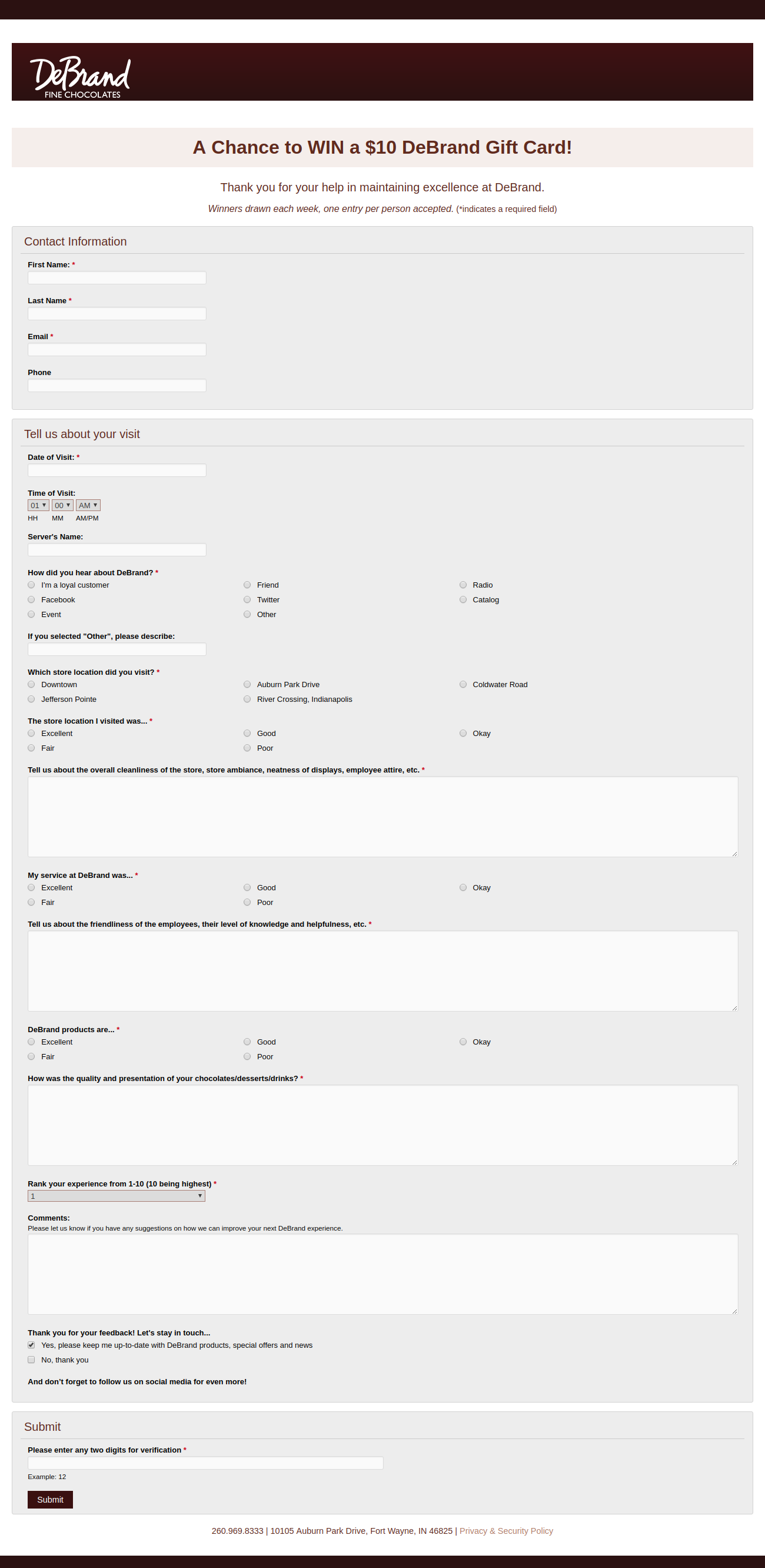  debrand survey