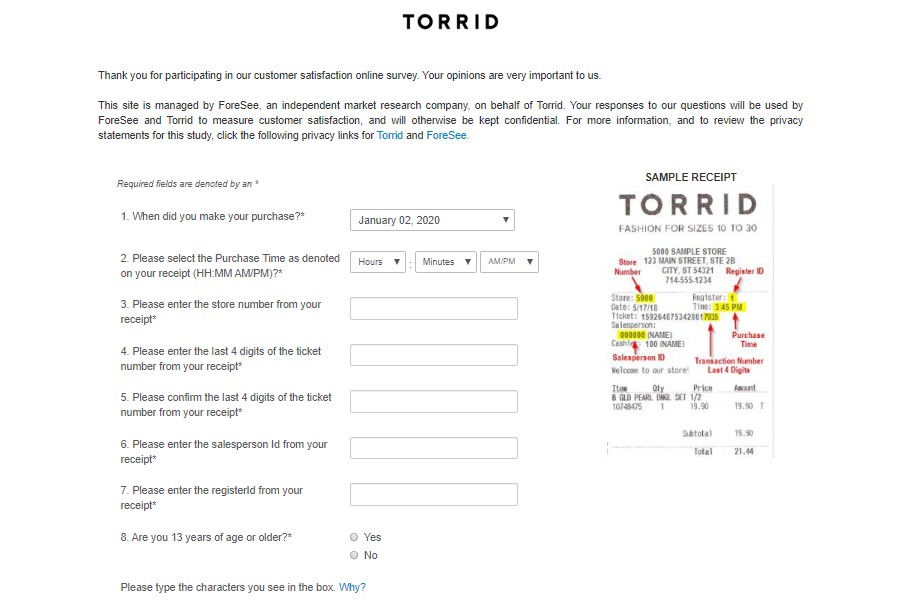 torrid-customer-satisfaction-survey