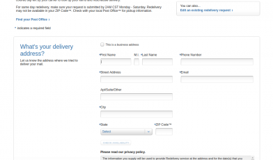 usps redelivery logo
