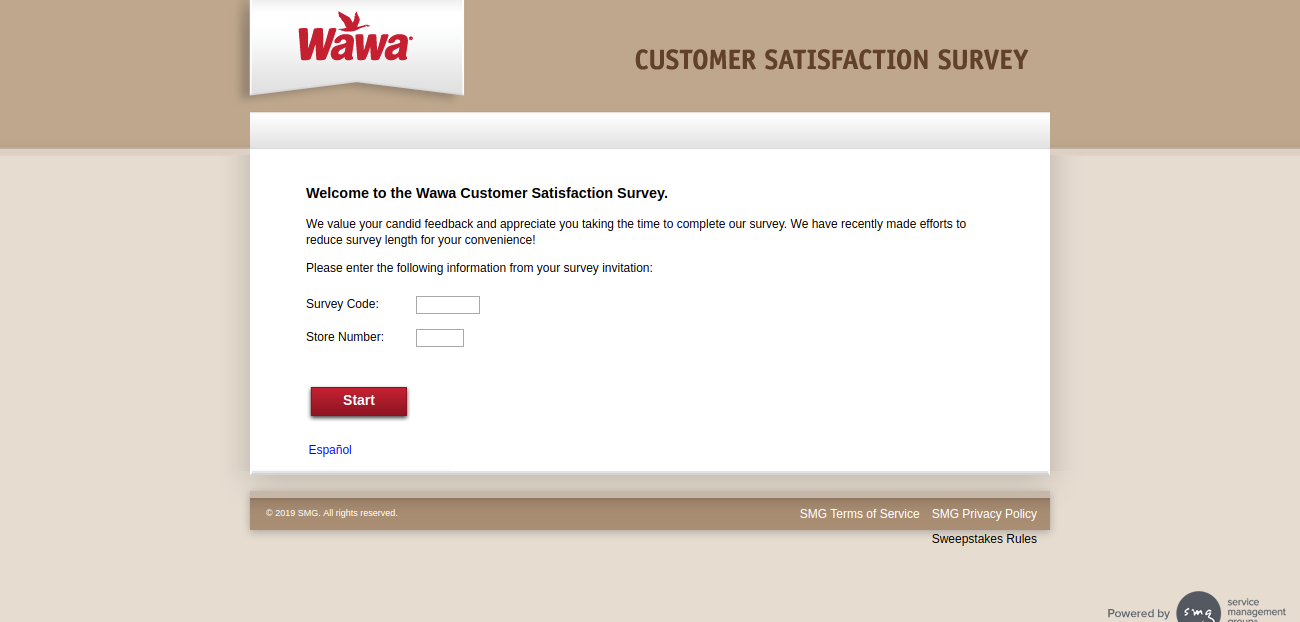 wawa survey