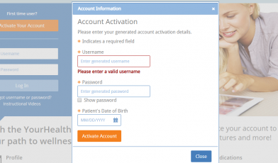 your health file activate logo