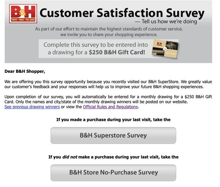 b&h sweepstakes