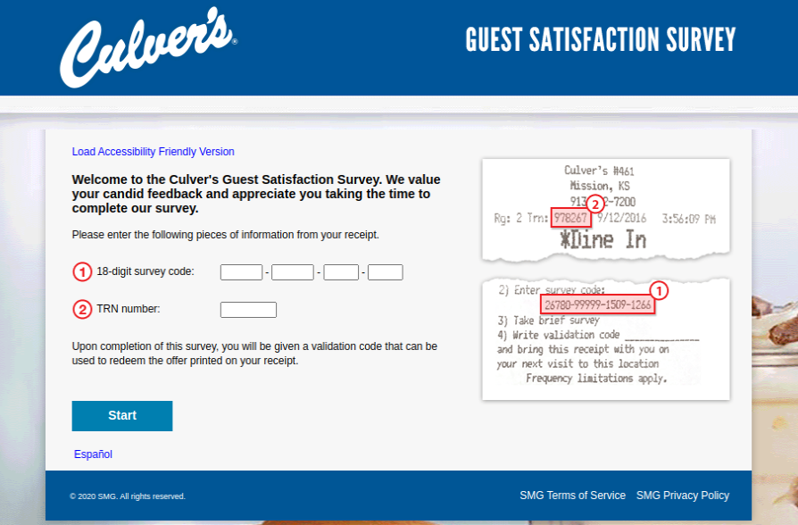 Culvers Guest Satisfaction Survey