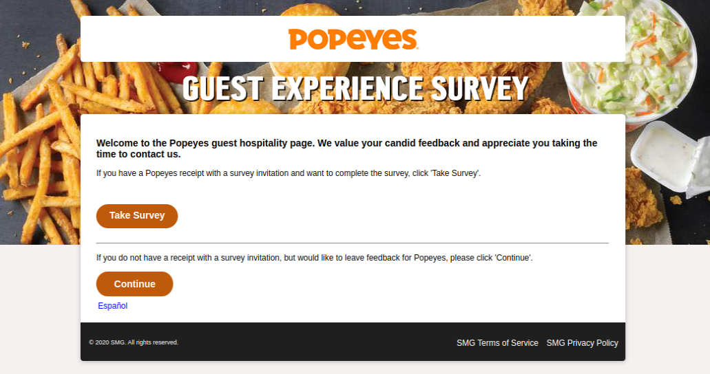 Popeyes Survey