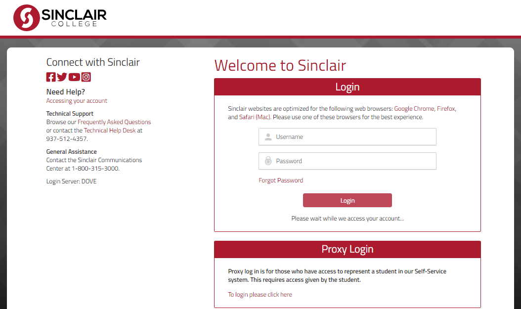 Sinclair Portal Login