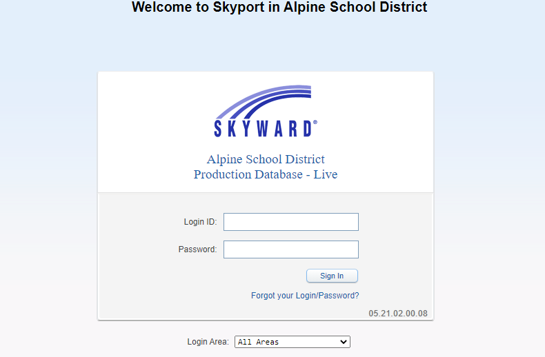 skyward login alpine district